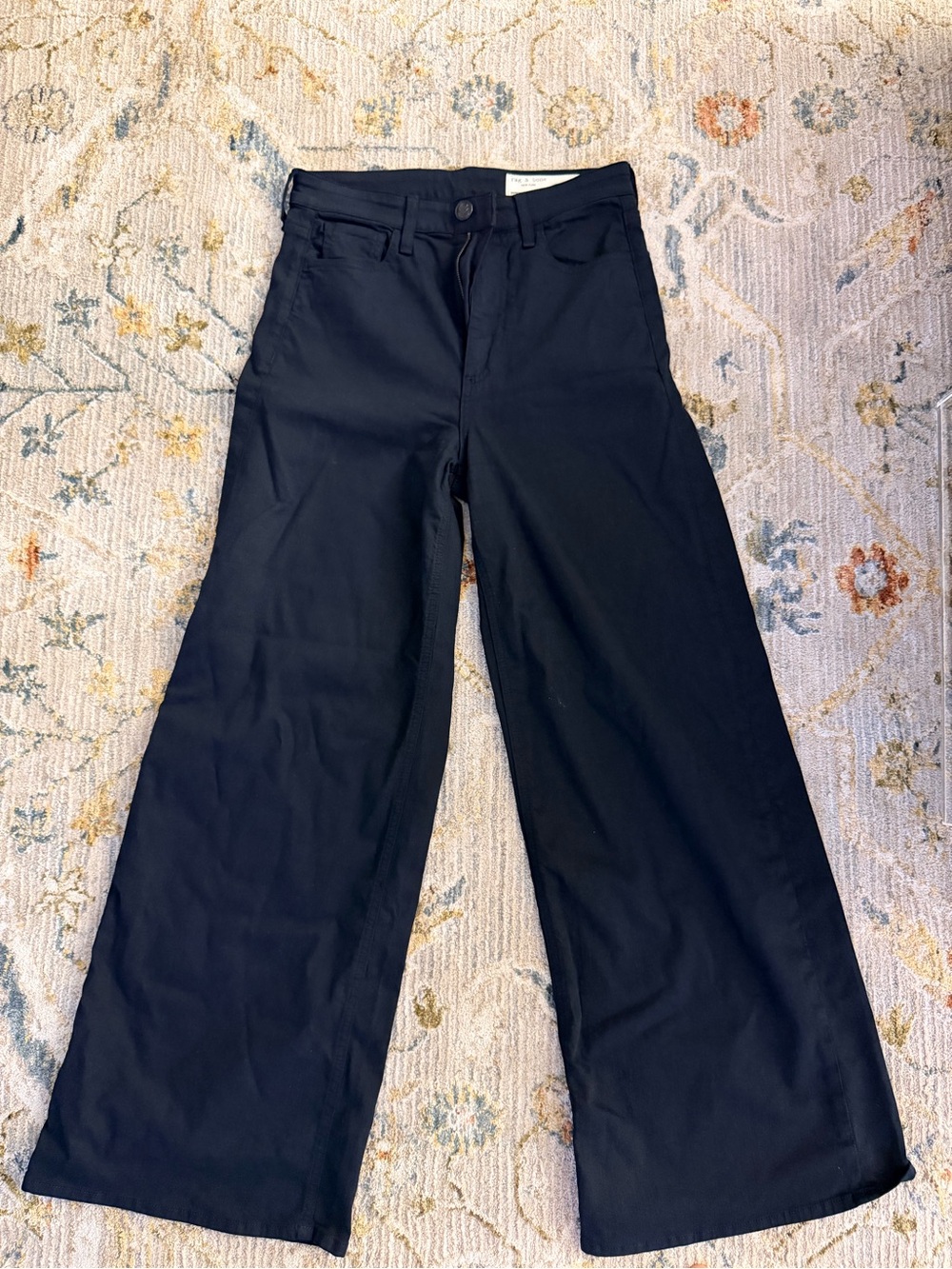 rag & bone Serena Full-Length Pants in Navy